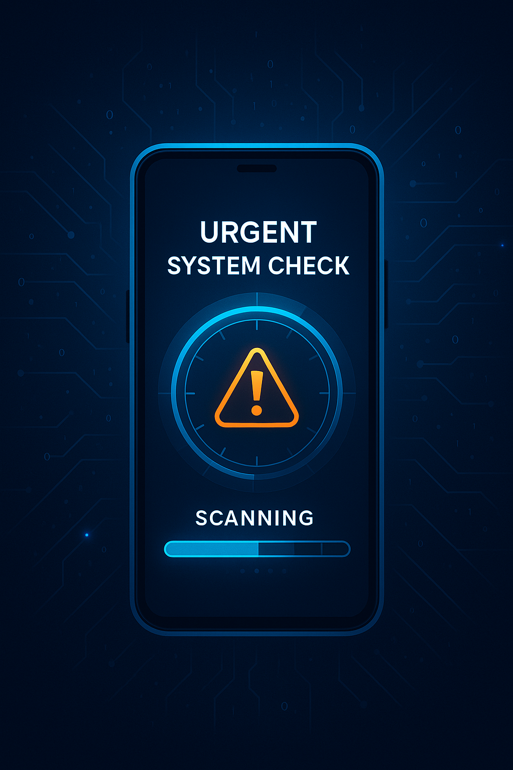 Urgent System Check Illustration